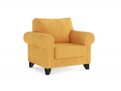Кресло для отдыха Орландо велюр аватар горчичный