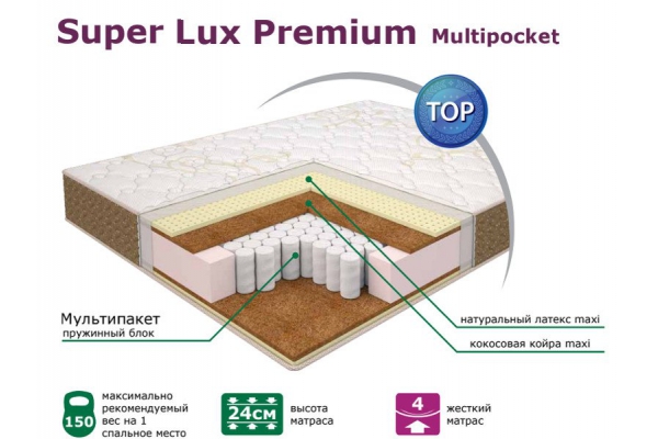 Матрас Elite Super Lux Premium Neo Мультипакет 80*200 см