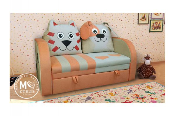 Детский диван Кот и Пёс