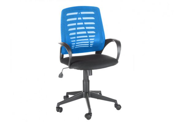 Офисное кресло Ирис стандарт черный/синий