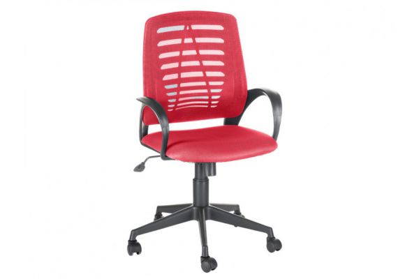 Офисное кресло Ирис Люкс красный