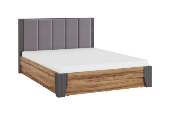 Кровать с мягкой спинкой и ПМ 1,8 Моника мод.2.3