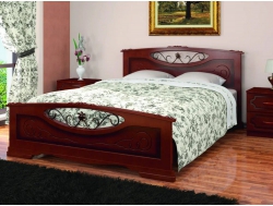 Кровать Елена-5 1600 Орех