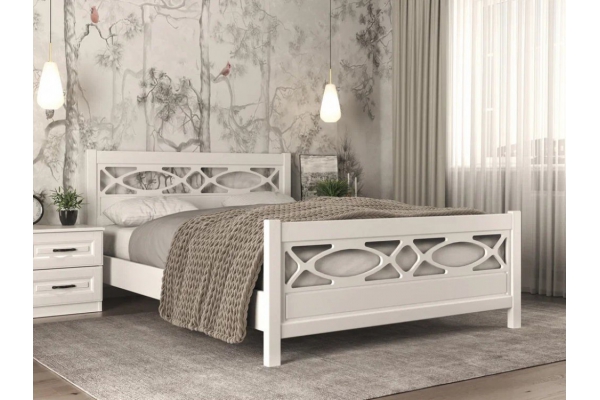 Кровать Лоренса 1400 Белый античный