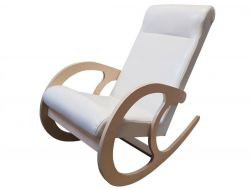 Кресло-качалка ТМК млечный дуб-белый