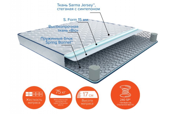 Матрас Сэм 140х200 мм