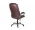 Кресло офисное Одиссей ультра люкс коричневое