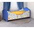 Кровать детская с бортом Малышка №3 синяя