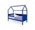 Кровать-домик мягкий Svogen с бортиком синий