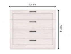 Комод с 4-мя ящиками СГ Классика