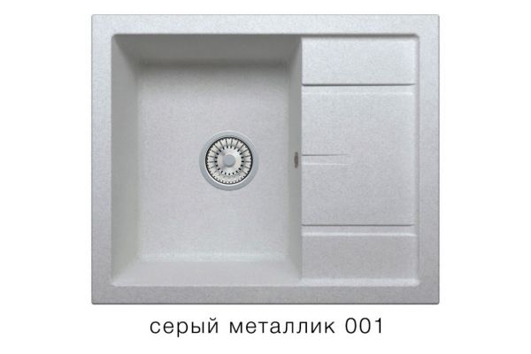 Кухонная мойка Tolero R-107 Серый металлик 001