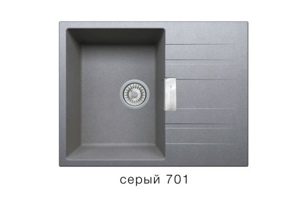 Кухонная мойка Tolero Loft TL650 Серый 701