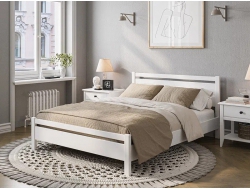 Кровать Вероника-1 1400 Белый античный