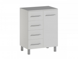 Комод-тумба в ванну 500 Белый