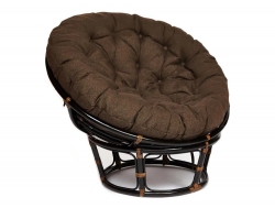 Кресло Papasan 23/01 W с подушкой Antique brown, ткань Коричневый