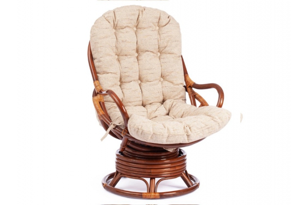 Кресло вращающееся Flores 5005 с подушкой Pecan