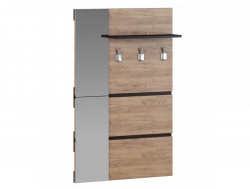 Вешалка с зеркалом Энтер 2 Дуб Золотой-Венге