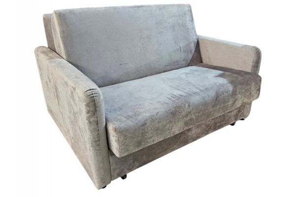 Диван Уют Аккордеон с подлокотником БД 1200 НПБ ткань PIN-01 серый