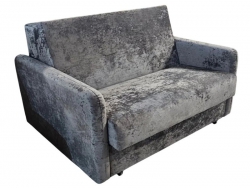 Диван Уют Аккордеон с подлокотником БД 1200 НПБ ткань PIN-09 серый