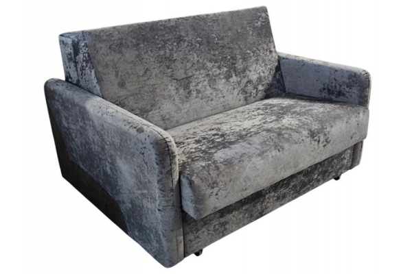 Диван Уют Аккордеон с подлокотником БД 1200 НПБ ткань PIN-09 серый