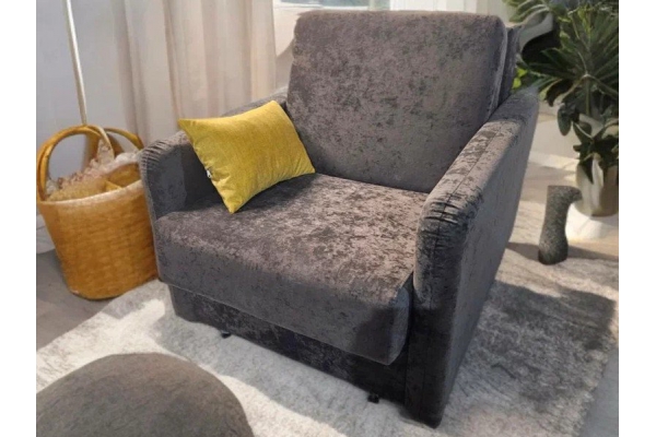 Кресло Уют Аккордеон с узким подлокотником МД 700 НПБ Dora-03 темно-коричневый