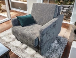 Кресло Уют Аккордеон с узким подлокотником МД 700 НПБ Start-03 серый