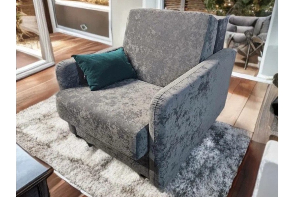 Кресло Уют Аккордеон с узким подлокотником МД 700 НПБ Start-03 серый