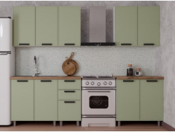 Кухонный гарнитур Магнолия 2000 мм Фисташка