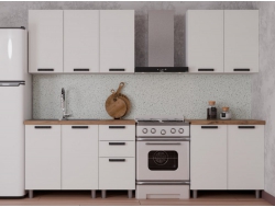 Кухонный гарнитур Магнолия 2000 мм Молочный