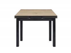 Стол раздвижной Альдo-mini 800*800 мм Дуб каньон/черный