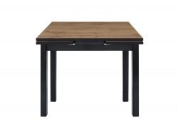 Стол раздвижной Альдo-mini 800*800 мм Дуб Вотан/черный