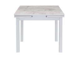 Стол раздвижной Альдo-mini 800*800 мм Винтажная сосна/белый