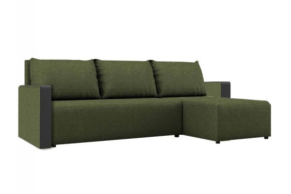 Угловой диван зеленый Алиса 3 Savana Green