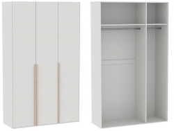 Шкаф 3-дверный с глухими дверями Аврора