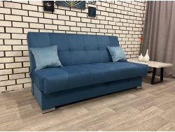 Диван Белиз синий без подлокотников Veluta LUX 54