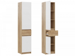 Шкаф ШК-001 ЛДСП Бостон Лайт одностворчатый Фасад Белый