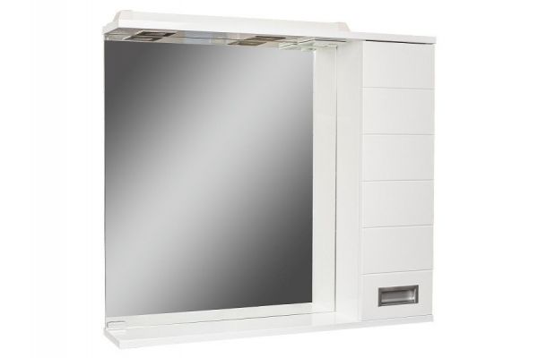 Шкаф зеркало Cube Куб 65 правый