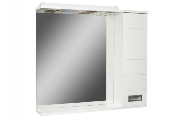 Шкаф зеркало Cube Куб 75 правый