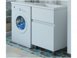 Тумба с раковиной Dallas Luxe 1200 напольная 2 ящика правая