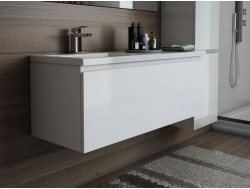 Тумба с раковиной слева Dallas Luxe 1200 навесная 1 длинный ящик