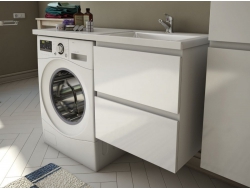 Тумба с раковиной Dallas Luxe 1200 навесная 2 ящика правая