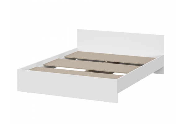 Кровать 1600 Денвер Белый с настилом
