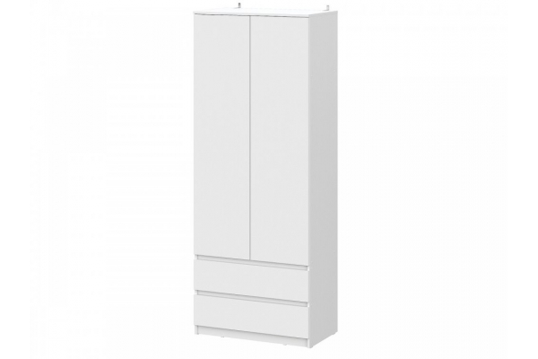 Шкаф двухстворчатый с ящиками Денвер Серия 2 Белый