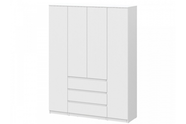 Шкаф четырехстворчатый Денвер Серия 2 Белый
