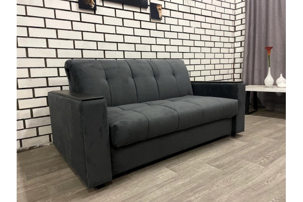 Диван Аккордеон 1200 Egida Teddy 018 бархат накладки МДФ