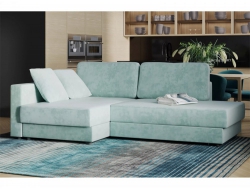 Диван-кровать угловой Бостон Onix 07 мятный