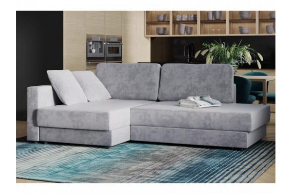 Диван-кровать угловой Бостон Onix 13 темно-серый