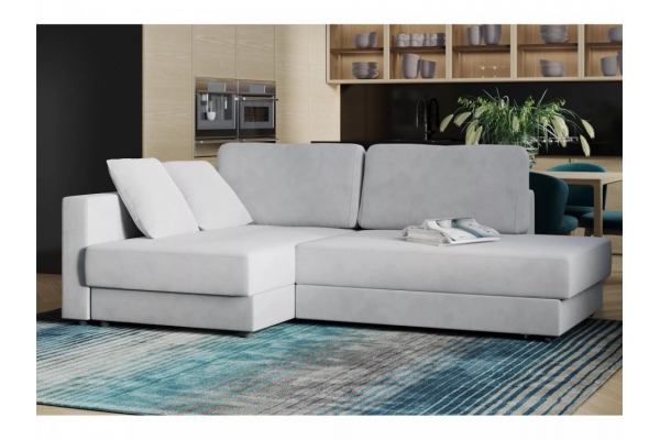 Диван-кровать угловой Бостон Ультра смог