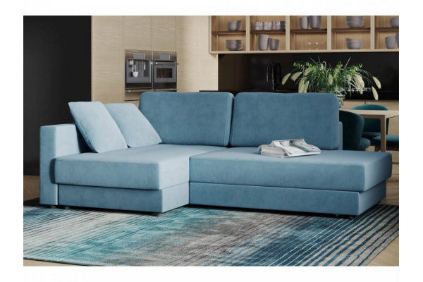 Диван-кровать угловой Бостон Галакси лайт 22