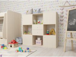 Стеллаж Джери дуб млечный